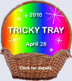 Tricky Tray basket with date